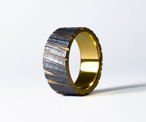 Tommi Salonen / SAVU design - Kelo (breiter Ring, patiniert)